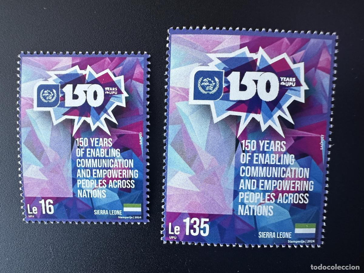 Sellos: Sierra Leona 2024 Mi.? Edici&oacute;n conjunta: 150 a&ntilde;os de la Uni&oacute;n Postal Universal UPU