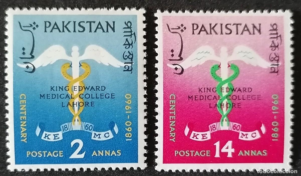 Sellos: PAKIST&Aacute;N 1960 - COLEGIO M&Eacute;DICO .