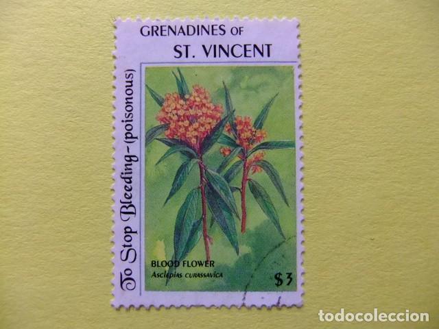 Sellos: 52 GRENADINES of ST. VINCENT 1994 / FLORA PLANTAS - ASCL&Eacute;PIAS CURAS-SAVICA / YVERT 906 FU