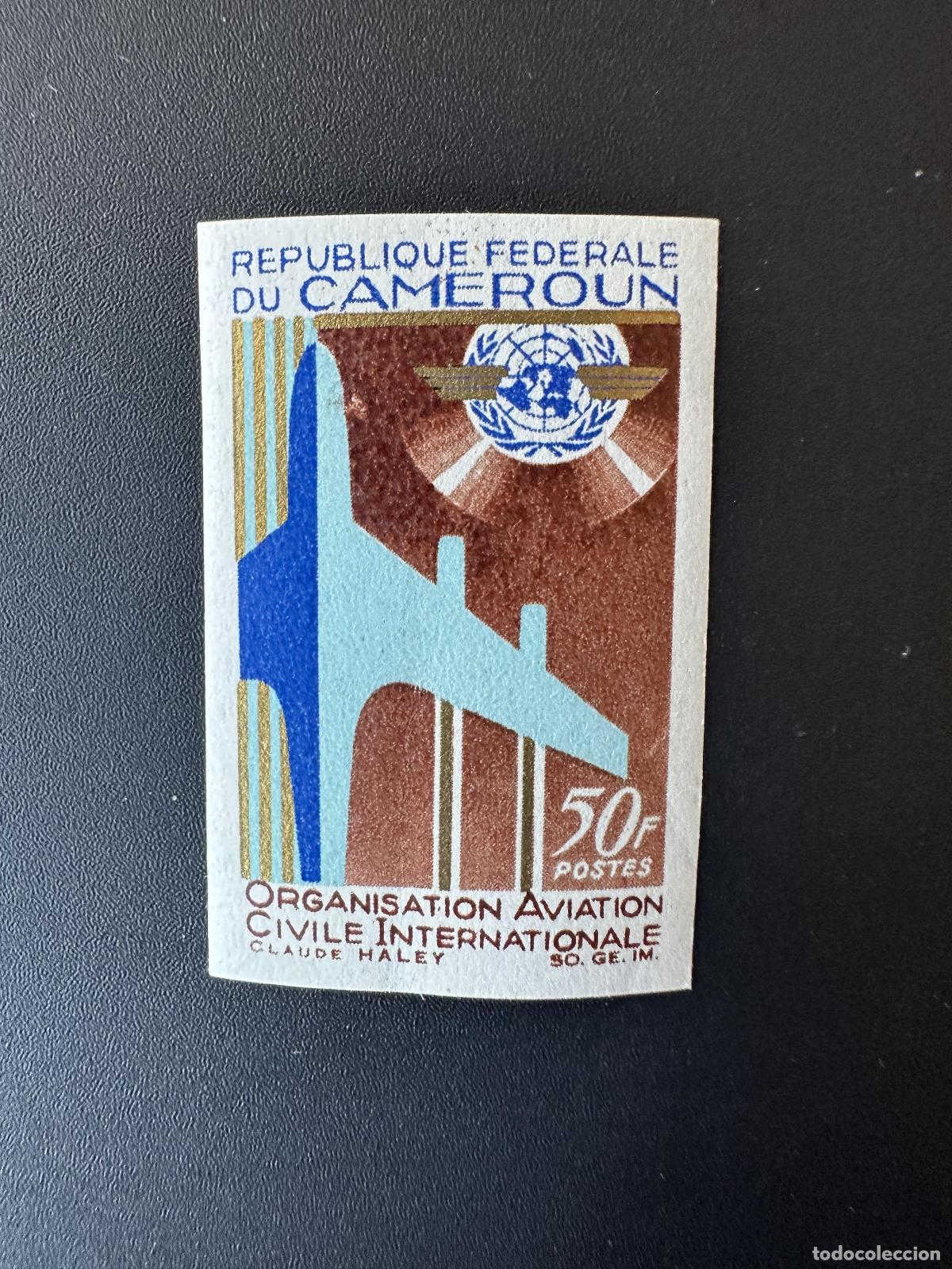 Sellos: Avi&oacute;n de aviaci&oacute;n civil la Organizaci&oacute;n Mi. 499 ND Camer&uacute;n 1967