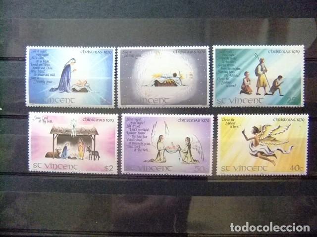 Sellos: 52 ST. VINCENT 1979 / NAVIDAD ILUSTRACI&Oacute;N de la CANCION noche de paz / YVERT 576 / 581 MNH