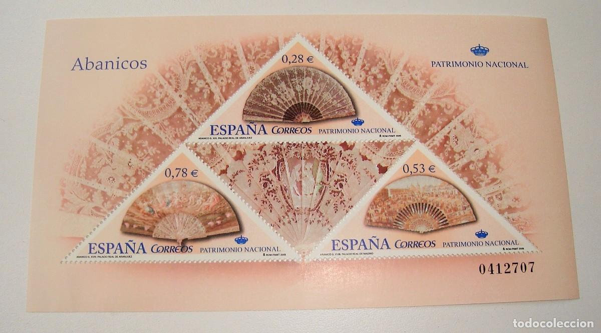 Sellos: FILATELIA CORREOS PLIEGO DE SELLOS ABANICOS LOTE 10