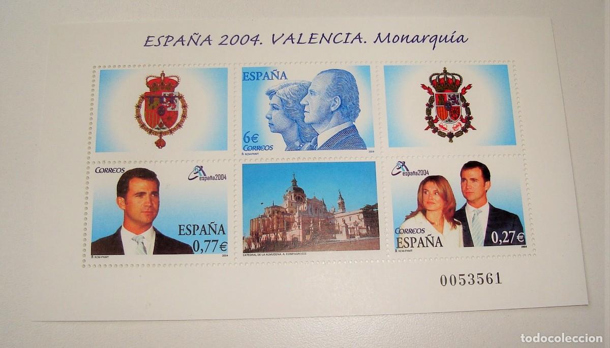 Sellos: FILATELIA CORREOS PLIEGO DE SELLOS VALENCIA MONARQUIA 2004 LOTE 19