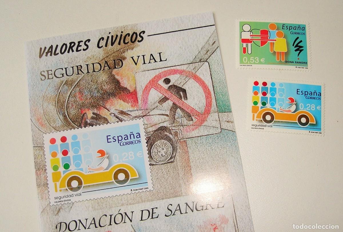 Sellos: FILATELIA CORREOS PLIEGO SELLOS VALORES CIVICOS LOTE 35