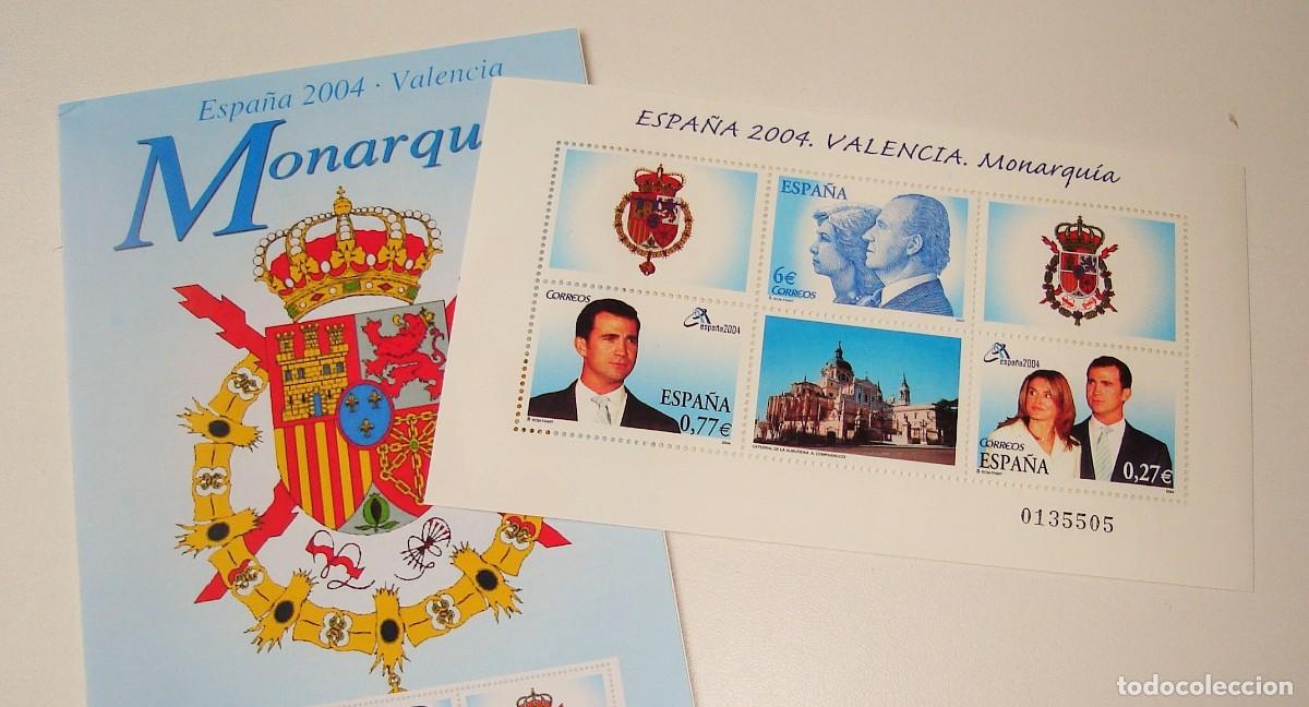 Sellos: FILATELIA CORREOS PLIEGO SELLOS VALENCIA 2004 MONARQUIA LOTE 38