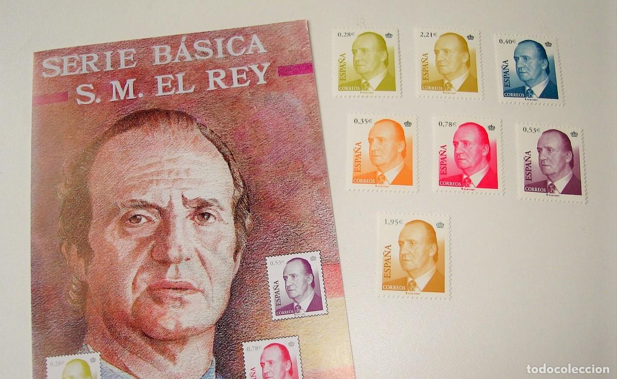 Sellos: FILATELIA CORREOS PLIEGO SELLOS SERIE BASICA S.M. EL REY LOTE 41