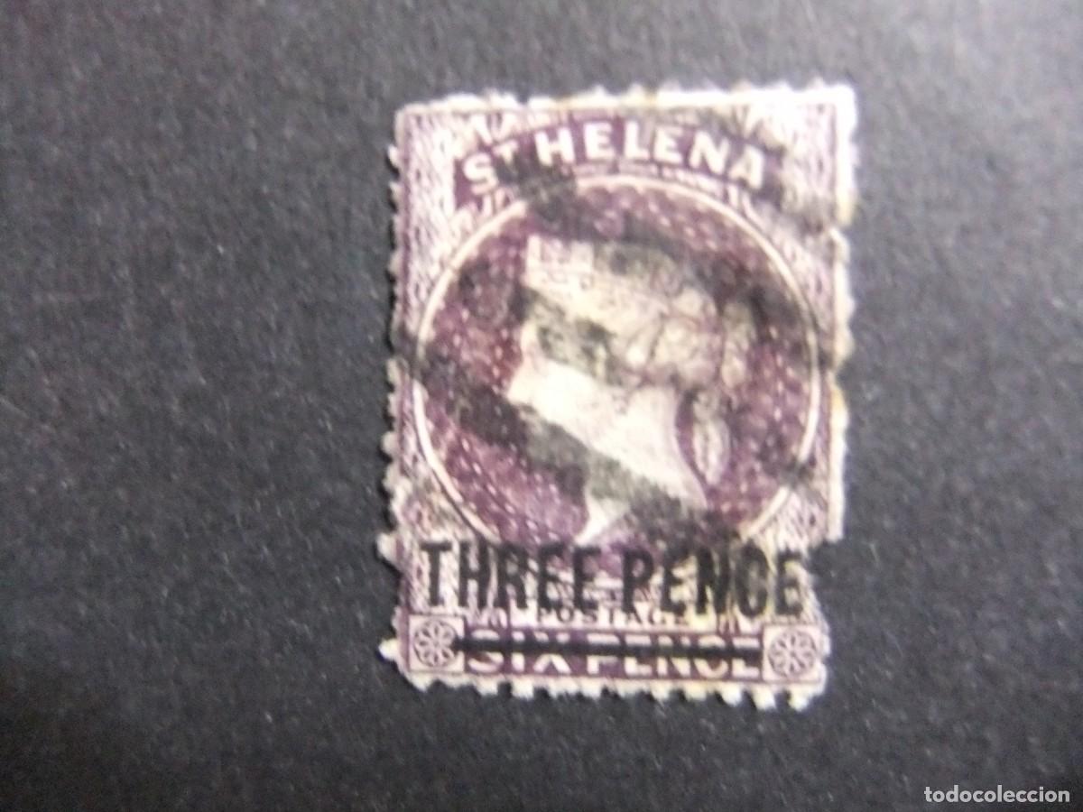 Sellos: 52 ST. HELENA 1864 / QUEEN VICTORIA / YVERT 7 FU defectuoso