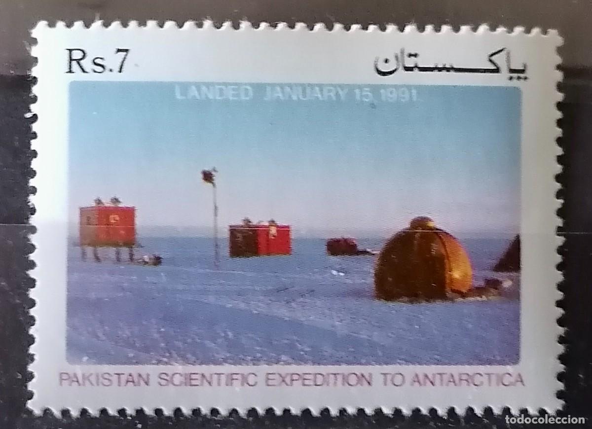 Sellos: PAKIST&Aacute;N 1991 - EXPLORACI&Oacute;N A LA ANT&Aacute;RTIDA .