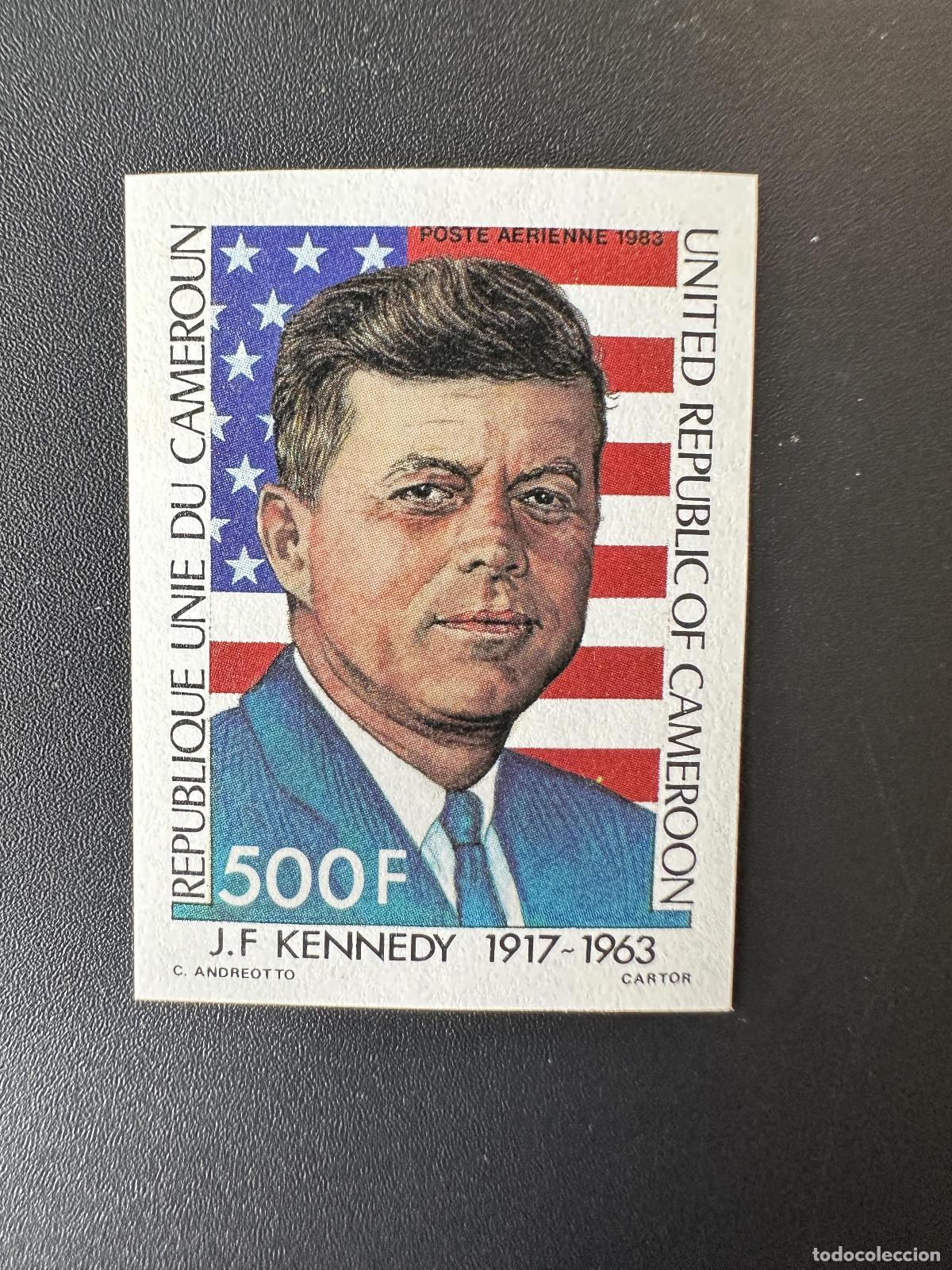 Sellos: Camer&uacute;n 1983 Mi. 1001 ND Air Mail JF Kennedy President USA Bandera