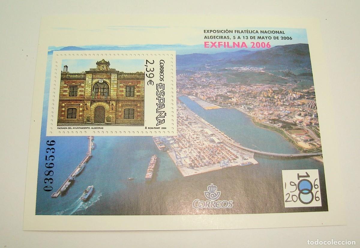 Stamps: FILATELIA CORREOS PLIEGO SELLOS EXFILNA 2006 ALGECIRAS LOTE 66