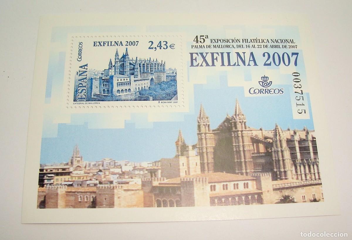 Sellos: FILATELIA CORREOS PLIEGO SELLOS EXFILNA 2007 PALMA DE MALLORCA LOTE 69