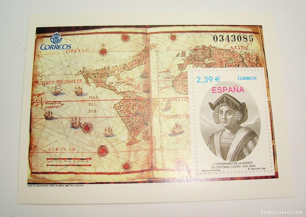 Sellos: FILATELIA CORREOS PLIEGO SELLOS V CENTENARIO DE LA MUERTE DE CRISTOBAL COLON LOTE 70