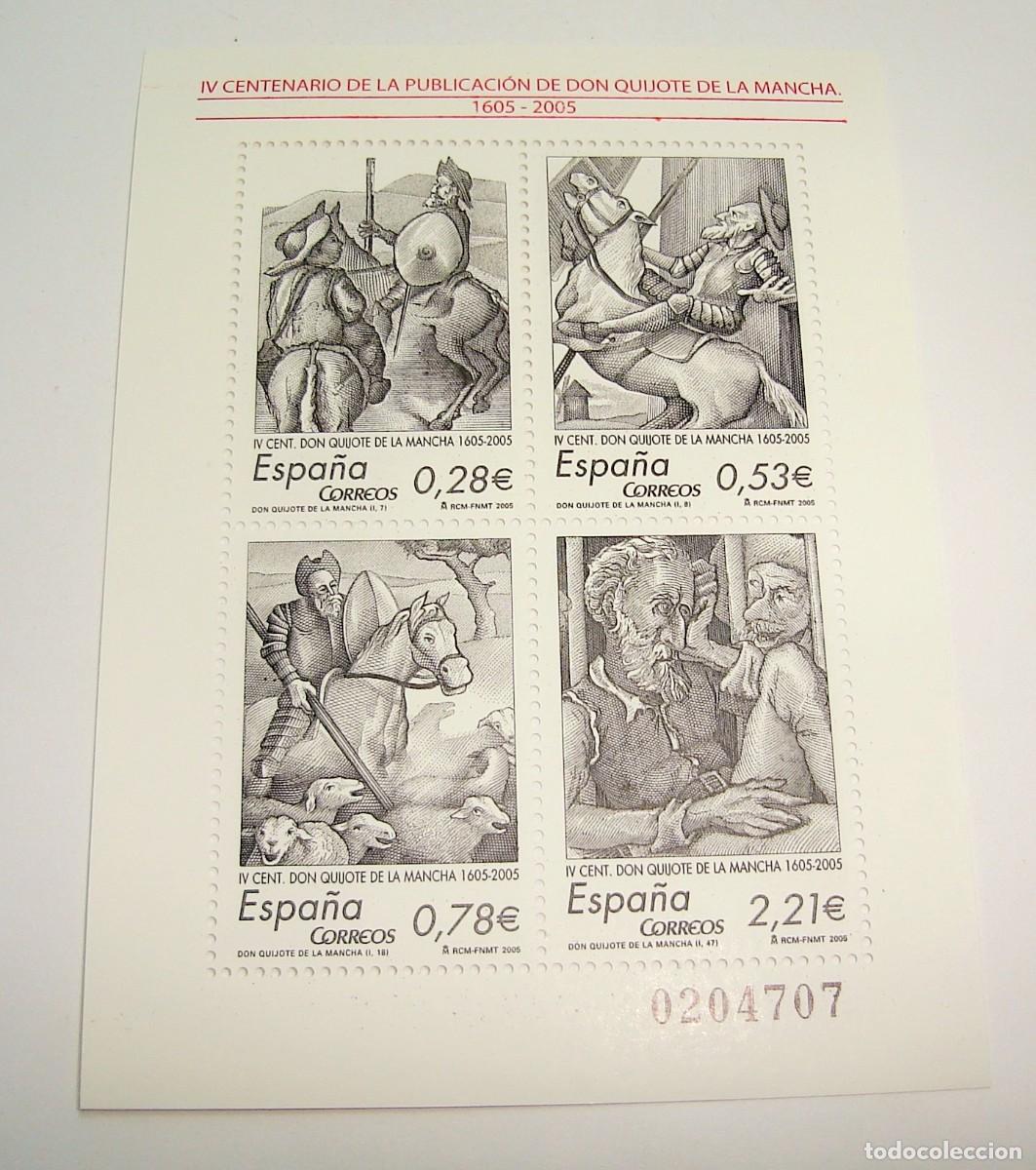 Sellos: FILATELIA CORREOS PLIEGO SELLOS CENTENARIO DON QUIJOTE DE LA MANCHA LOTE 78
