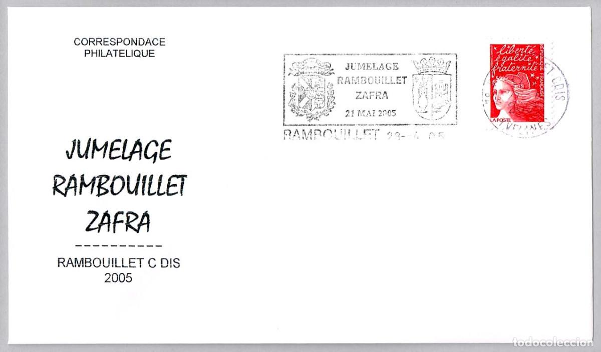 Sellos: Matasellos HERMANAMINETO DE RAMBOUILLET Y ZAFRA (BADAJOZ). Rambouillet, Francia, 2005