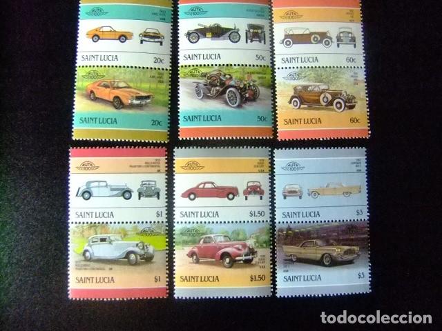 Sellos: 52 ST. LUCIA 1986 / AUTOMOBILES MODERNOS y ANTIGUOS serie IV / YVERT 832 / 843 MNH