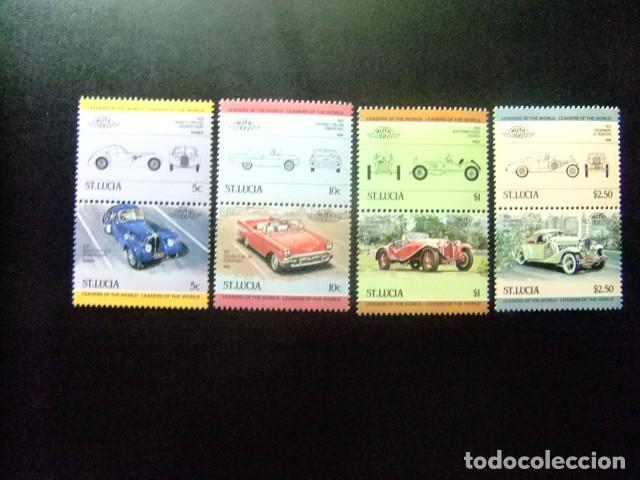 Sellos: 52 ST. LUCIA 1984 / AUTOMOBILES MODERNOS y ANTIGUOS serie I / YVERT 644 / 651 MNH
