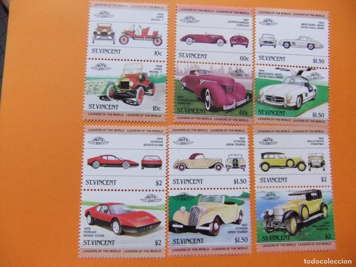 Sellos: 52 ST. VINCENT 1983 / AUTOMOBILES MODERNOS y ANTIGUOS serie I / YVERT 682 / 693 MNH
