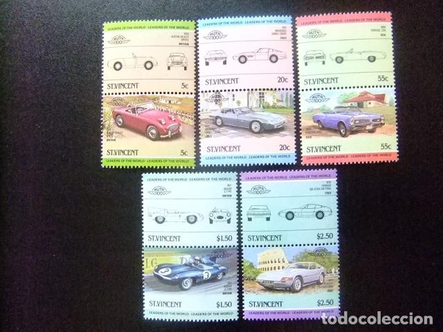 Sellos: 52 ST. VINCENT 1984 / AUTOMOBILES MODERNOS y ANTIGUOS serie II / YVERT 774 / 783 MNH