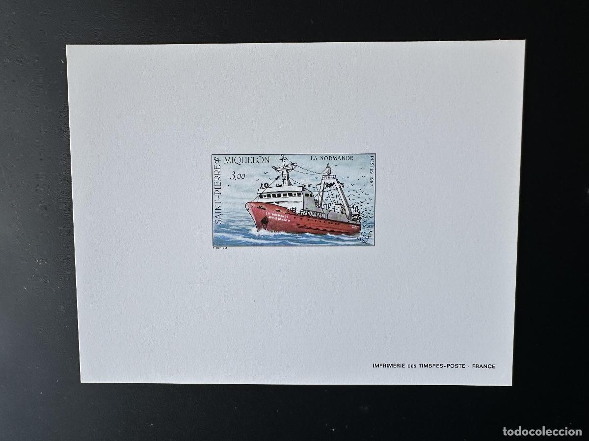 Sellos: San Pedro y Miquel&oacute;n 1987 YT 482 evento de lujo Navire La Normande Bateau
