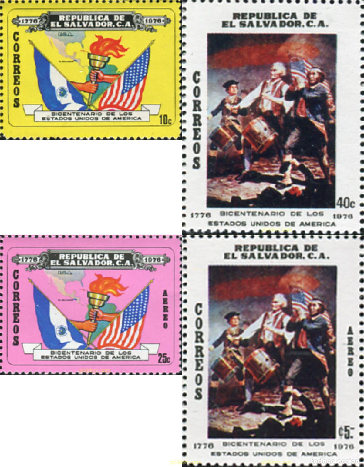 Sellos: 359070 MNH EL SALVADOR 1976 BICENTENARIO DE LOS ESTADOS UNIDOS DE AMEERICA
