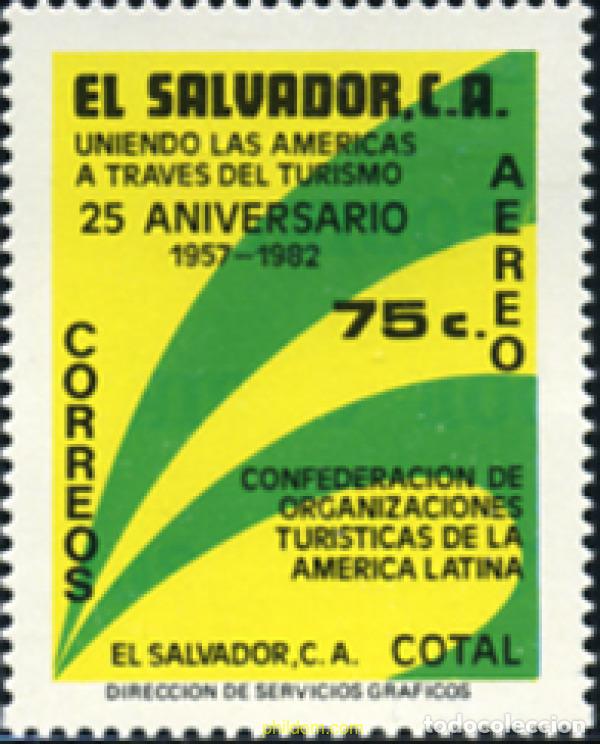 Sellos: 359264 MNH EL SALVADOR 1982 UNIENDO LAS AMERICAS A TRAVES DEL TURISMO