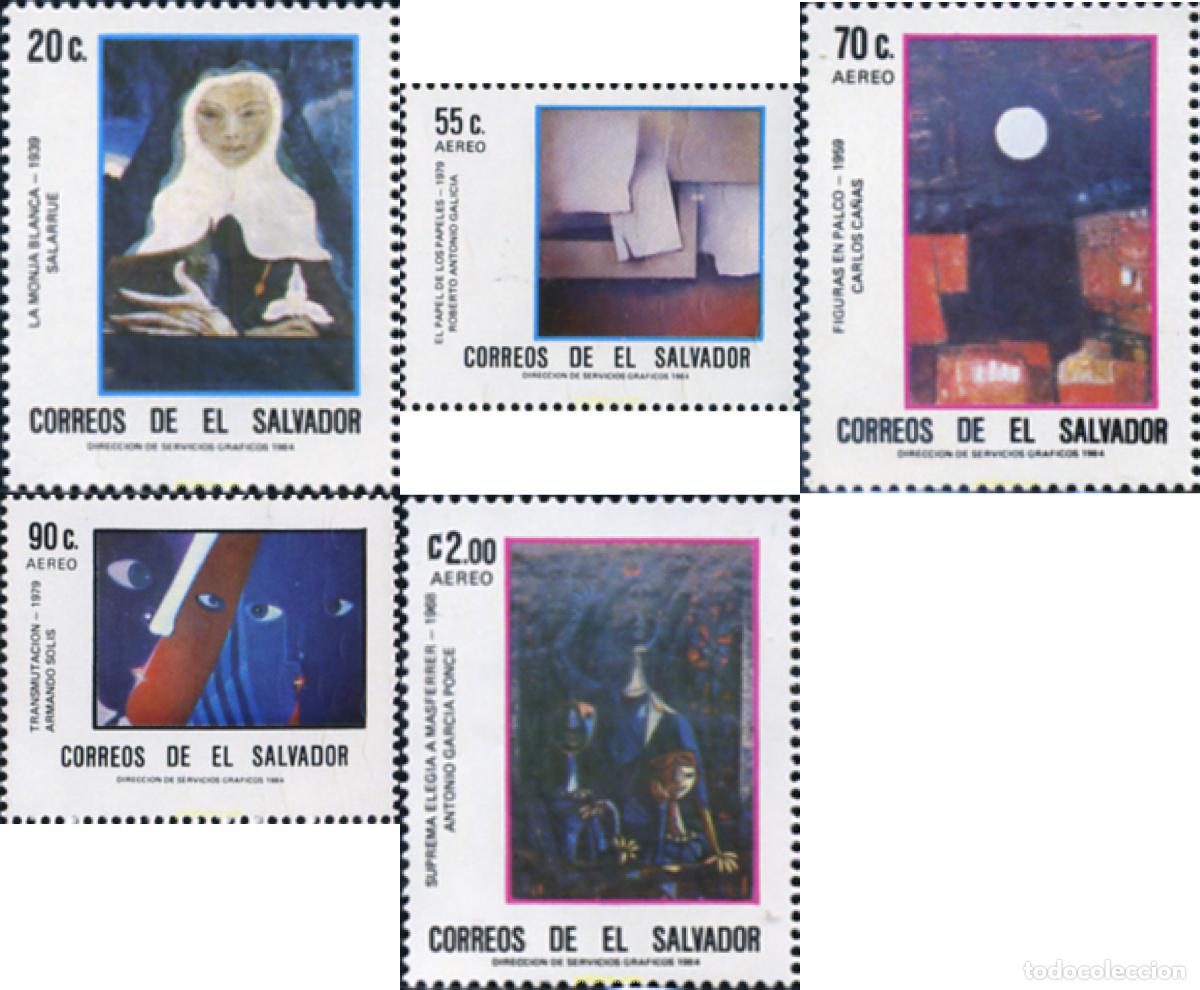 Sellos: 359121 MNH EL SALVADOR 1984 PINTURA