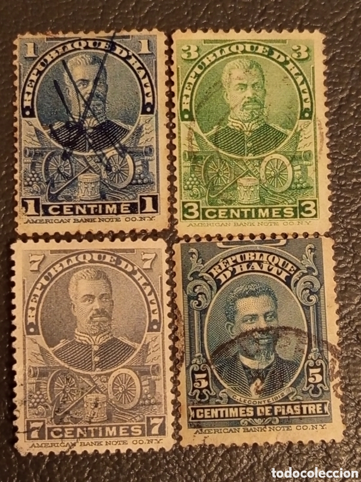 Sellos: Sellos Antiguos Hait&iacute; 1898-1912 &bull; Presidentes &bull; Cat&aacute;logo Scott #52/56/59 y #181 Usados