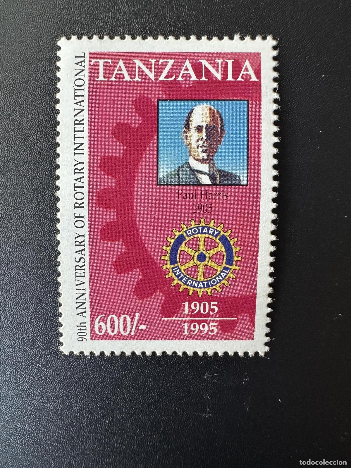 Sellos: Tanzania 1995 Mi. 2094 90&ordm; aniversario de Rotary International Paul Harris