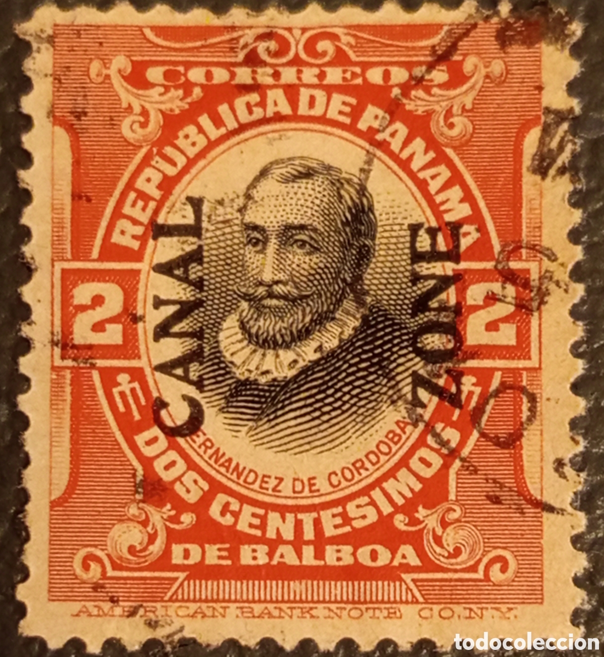 Sellos: Sello Zona del Canal Panam&aacute; 1909 - 2c Fern&aacute;ndez de C&oacute;rdoba - Scott 32 Usado