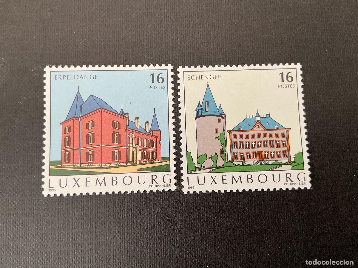 Sellos: CASTILLOS. LUXEMBURGO N&ordm; YVERT 1325/6*** A&Ntilde;O 1995. CASTILLOS DE ERPELDANGE Y SCHENGEN