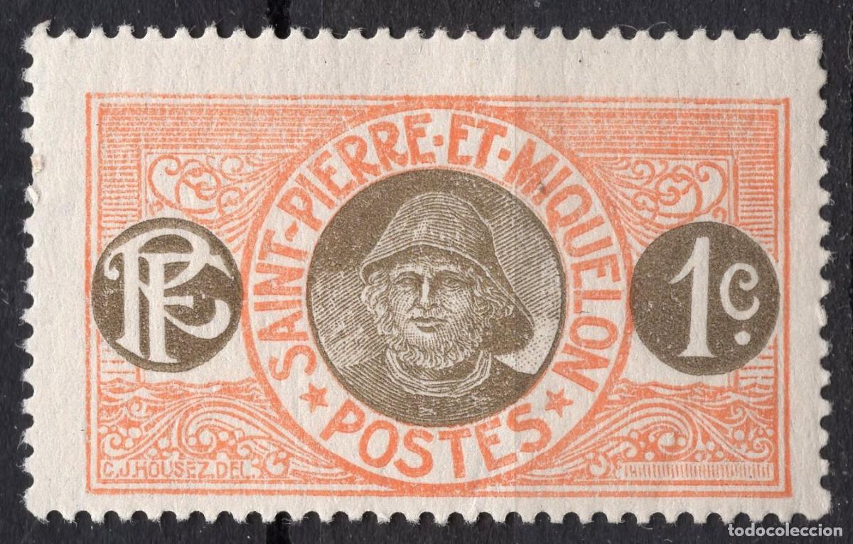 Sellos: SAINT PIERRE ET MIQUELON 1909 STAMP MCHEL PM 73