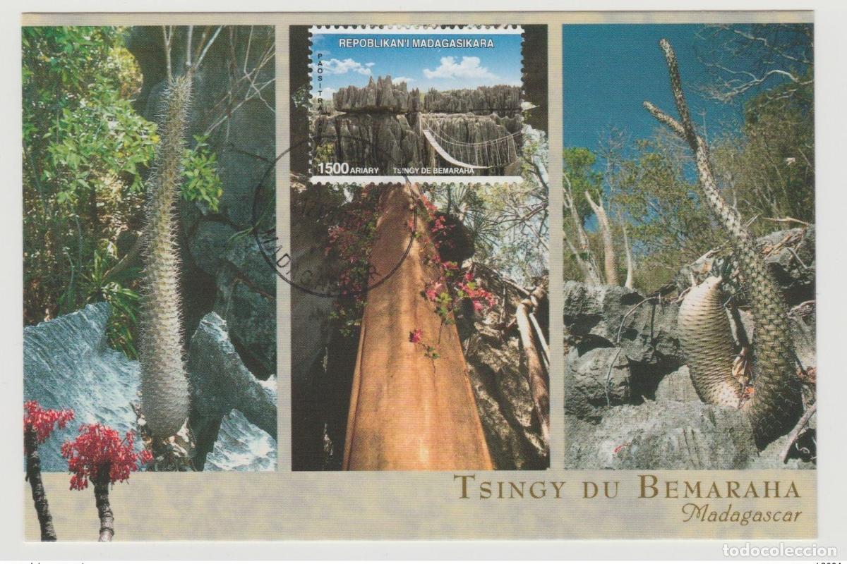 Sellos: Edici&oacute;n conjunta de la tarjeta Mi. 2665 Maxi Tsingy du Bemaraha Madagascar 2014