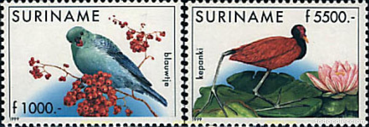 Sellos: 66340 MNH SURINAM 1999 AVES