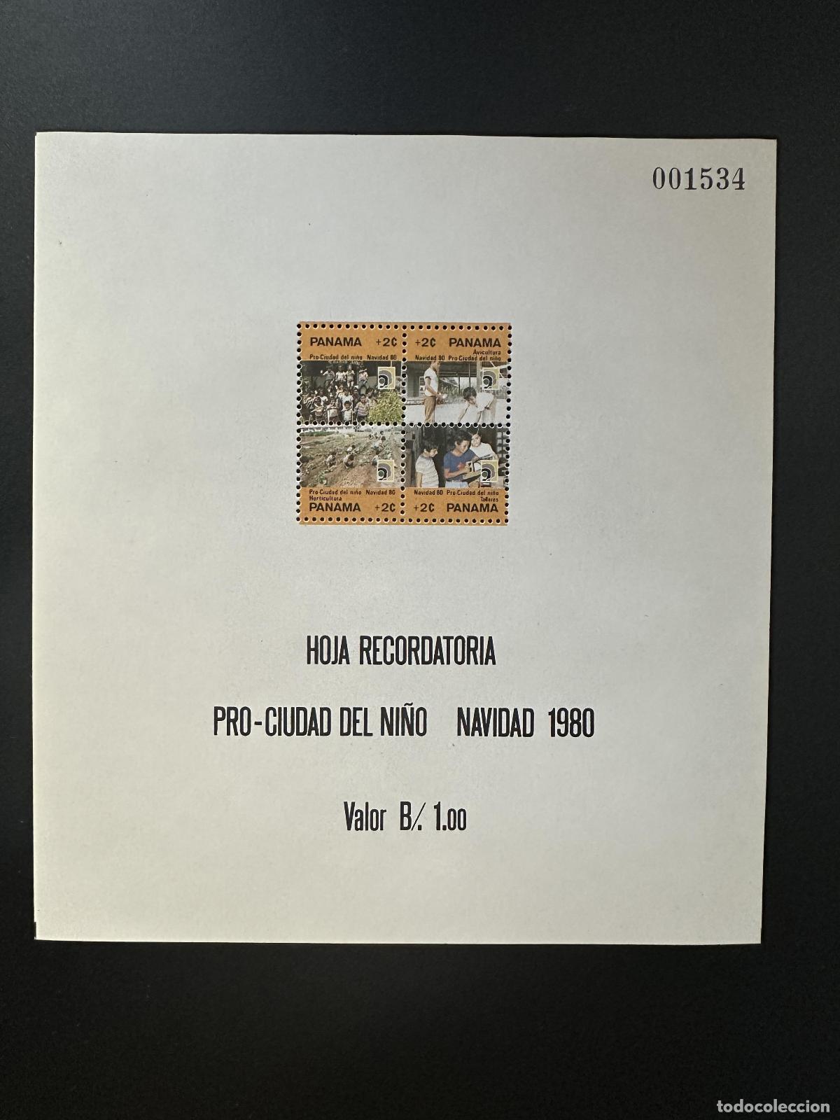 Sellos: Panam&aacute; 1980 Mi. &iquest;Bl.? Navidad Pro-Ciudad del Ni&ntilde;o Caridad infantil