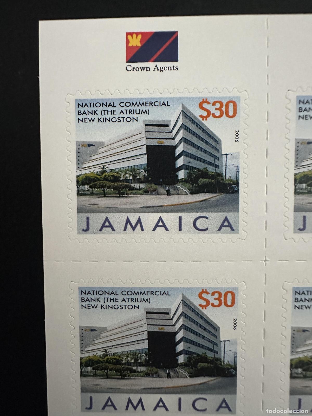 Sellos: Hoja adhesiva Jamaica 2006 Mi. 1076 National Commercial Bank RARE YEAR