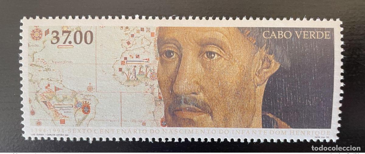Sellos: Cabo Verde 1994 Mi. 671 Infante D. Henrique Emisi&oacute;n conjunta Temas conjuntos