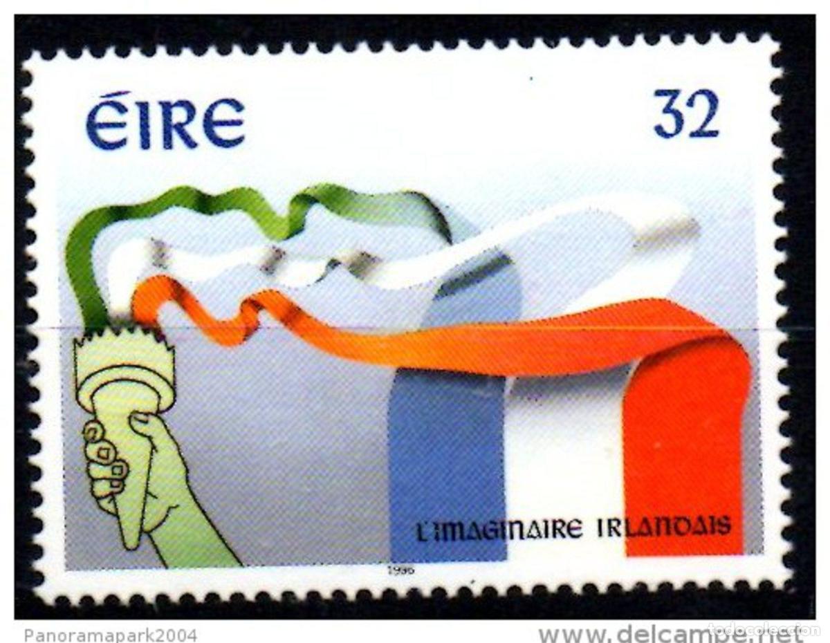 Sellos: Edici&oacute;n conjunta Francia Irlanda 1996 El imaginario irland&eacute;s Yvert 937 cost&oacute; 3&euro;