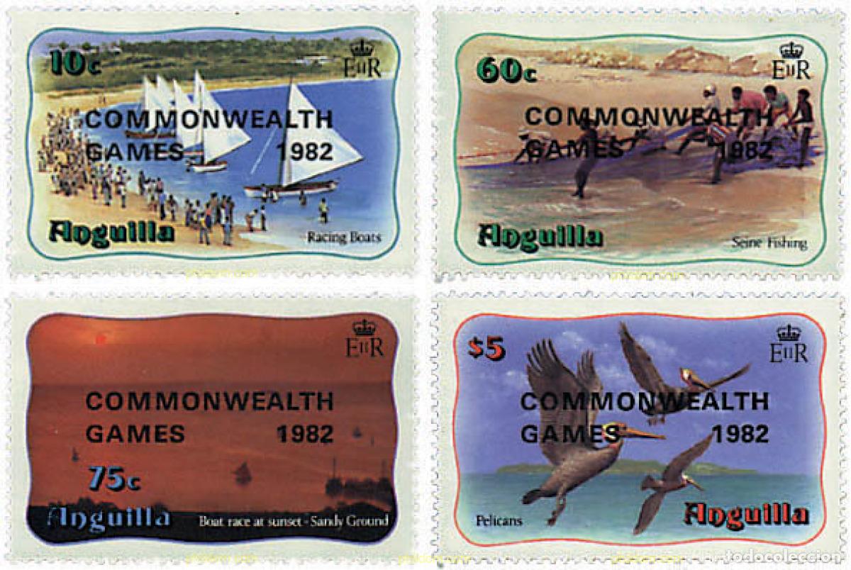 Sellos: 33944 MNH ANGUILLA 1982 12 JUEGOS DE LA COMMONWEALTH EN BRISBANE