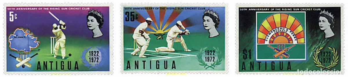 Sellos: 33658 MNH ANTIGUA 1972 50 ANIVERSARIO DEL CLUB DE CRICKET