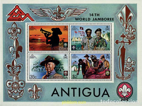 Sellos: 46673 MNH ANTIGUA 1975 14 JAMBOREE MUNDIAL EN NORUEGA
