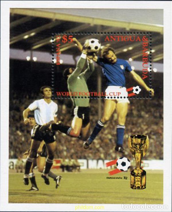 Sellos: 46715 MNH ANTIGUA Y BARBUDA 1982 COPA DEL MUNDO DE FUTBOL. ESPA&Ntilde;A-82
