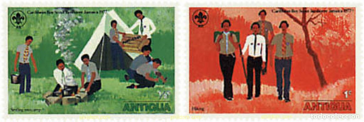 Sellos: 354178 MNH ANTIGUA 1977 JAMBOREE DEL CARIBE EN JAMAICA