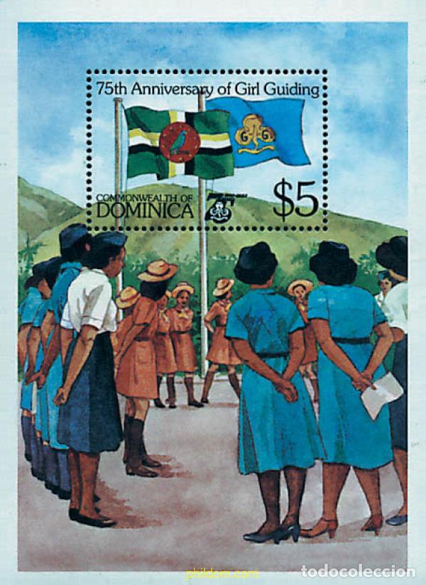 Sellos: 38436 MNH DOMINICA 1985 75 ANIVERSARIO DEL ESCULTISMO FEMENINO