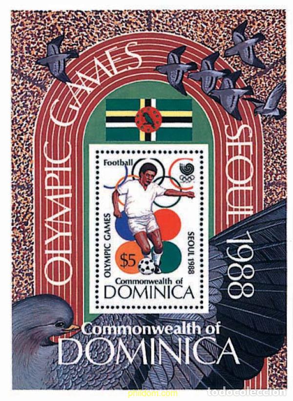 Sellos: 70636 MNH DOMINICA 1988 24 JUEGOS OLIMPICOS VERANO SEUL 1988