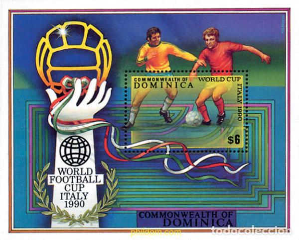 Sellos: 41649 MNH DOMINICA 1989 COPA DEL MUNDO DE FUTBOL. ITALIA-90