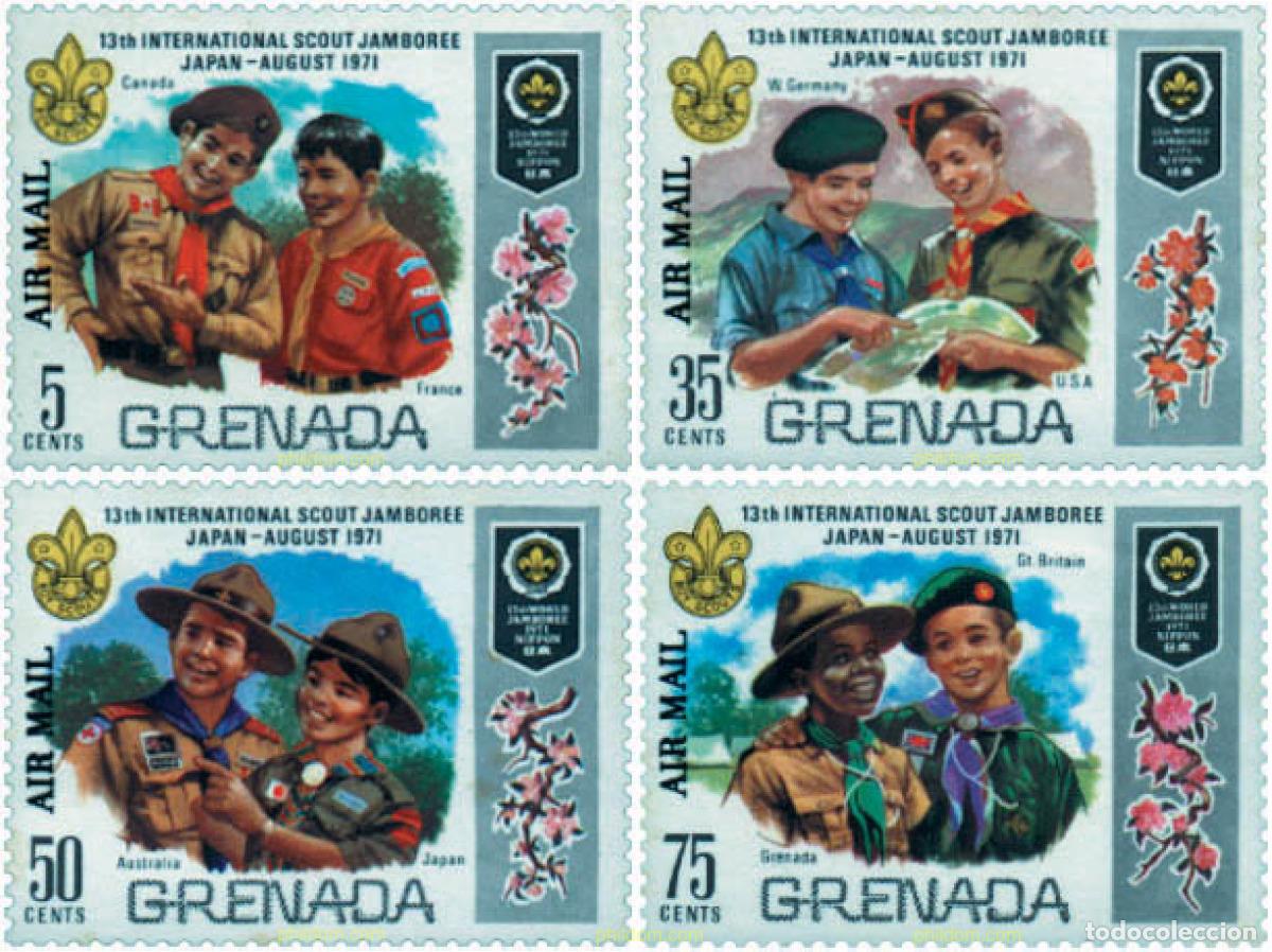 Sellos: 91318 MNH GRANADA 1972 13 JAMBOREE MUNDIAL EN JAPON