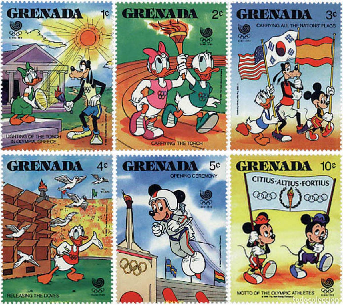 Timbres: 583947 MNH GRANADA 1988 24 JUEGOS OLIMPICOS VERANO SEUL 1988