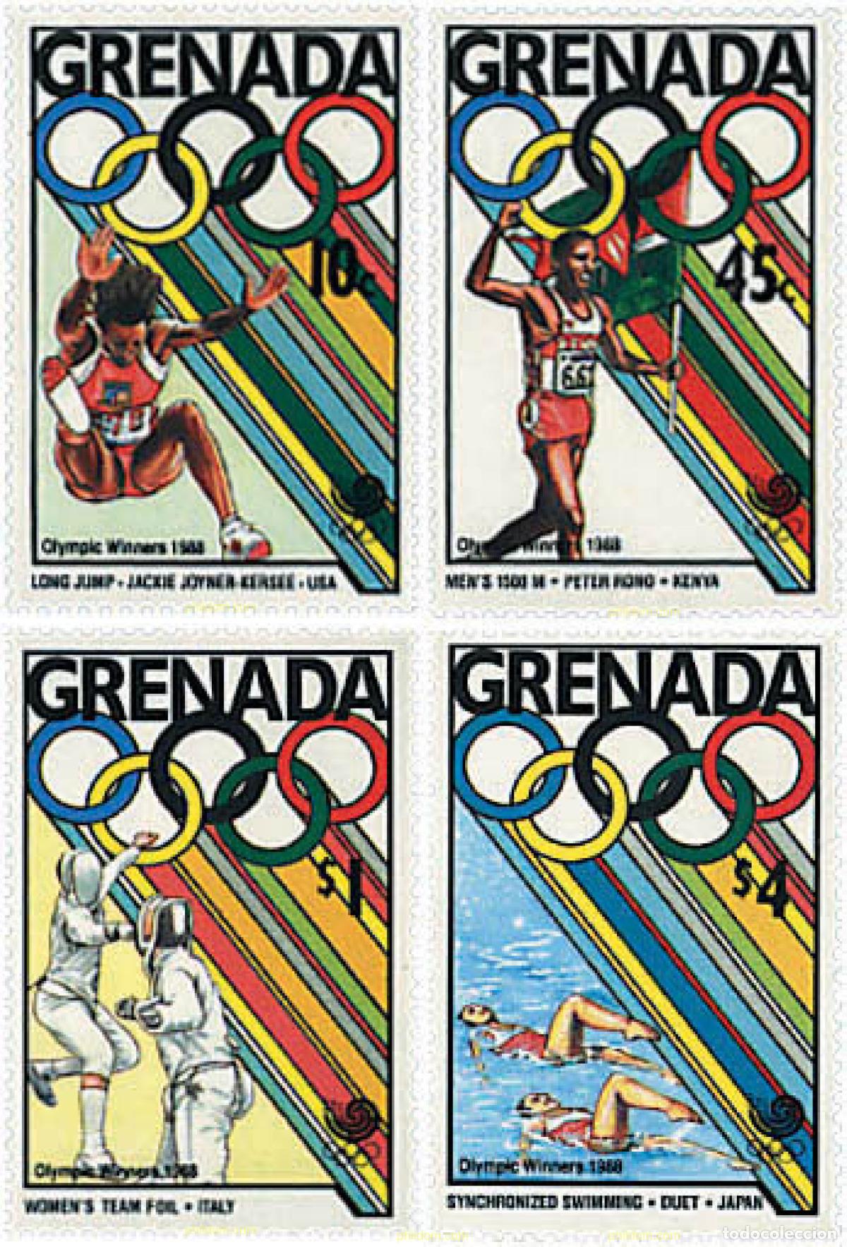 Sellos: 319157 MNH GRANADA 1989 24 JUEGOS OLIMPICOS VERANO SEUL 1988