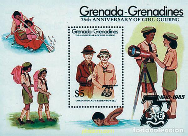 Sellos: 38170 MNH GRANADA GRANADINAS 1985 75 ANIVERSARIO DEL ESCULTISMO FEMENINO