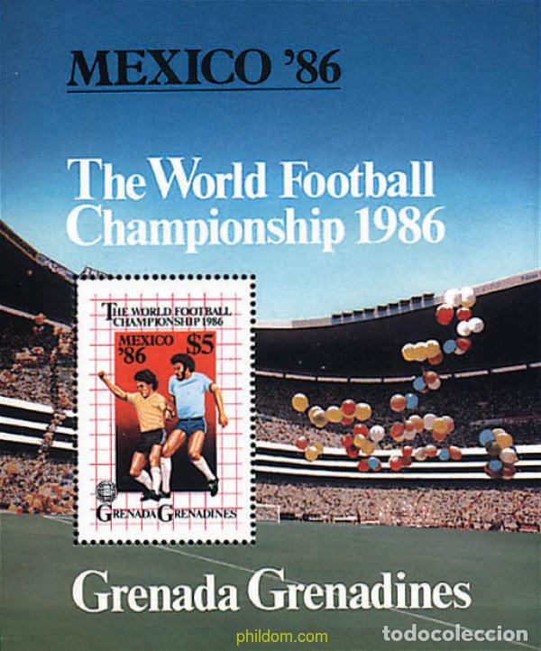 Sellos: 52816 MNH GRANADA GRANADINAS 1986 COPA DEL MUNDO DE FUTBOL. MEXICO-86